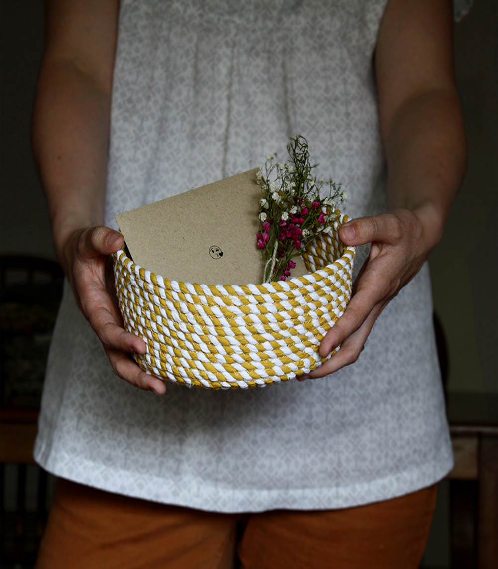 rope basket tutorial | Yellow Spool