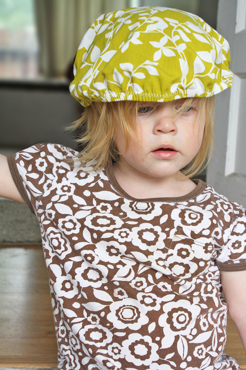 bowl cover (hat) // yellow spool