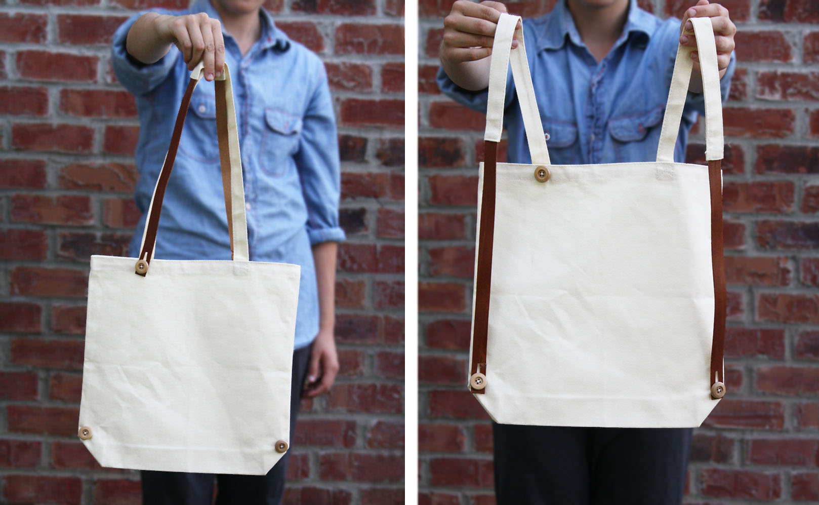 interchanging tote/ backpack tutorial // yellow spool