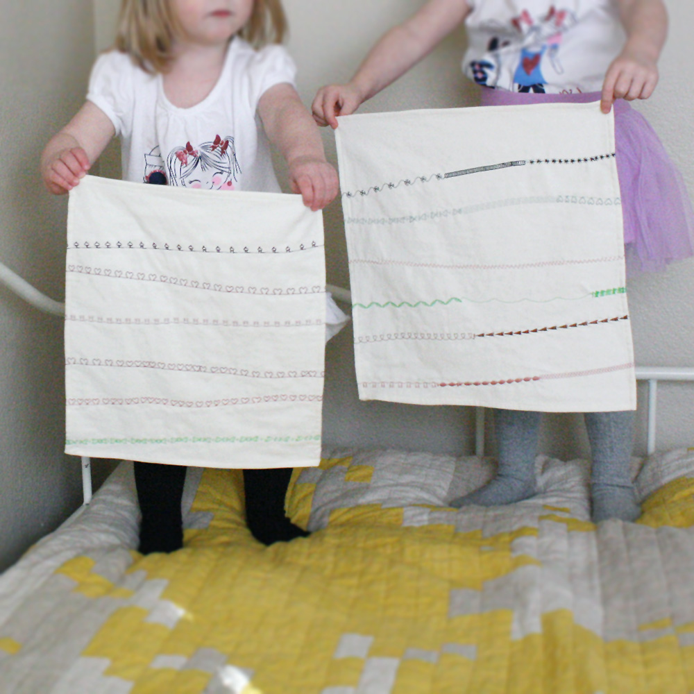 their first "quilts" 